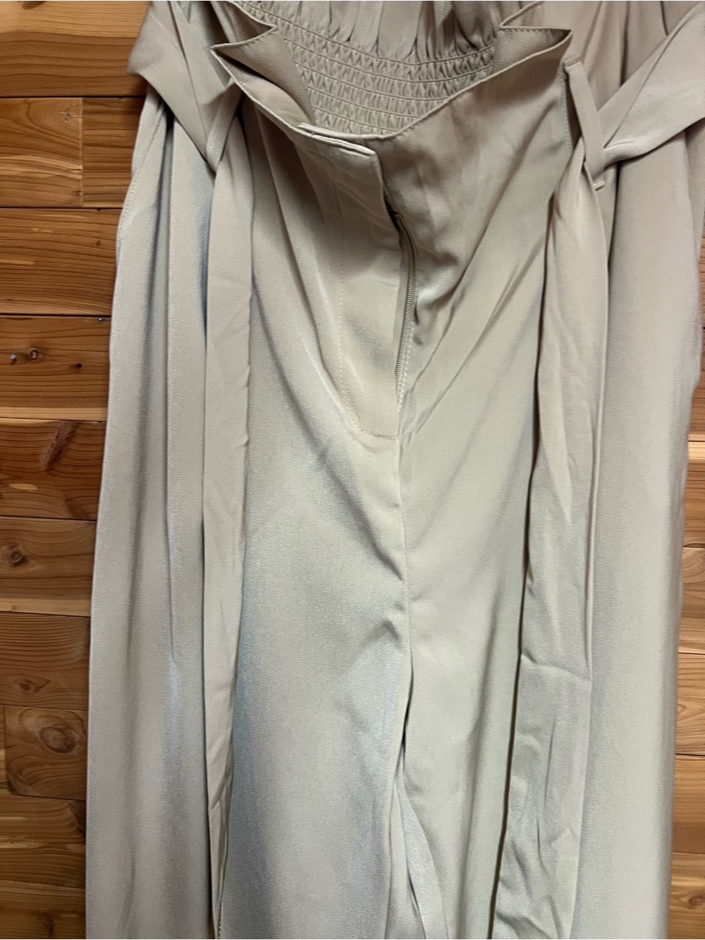 MICHAEL Michael Kors Cream Draped Cape Coat with Tie Detail
